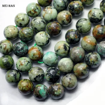 Meihan Darmowa wysyłka 8 mm,10 mm, naturalny turkus Afrykański okrągły kamień koraliki do wyrobu biżuterii projekt lub prezent