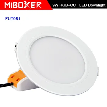 Miboxer 9W RGB+CCT LED Downlight Dimmable FUT061 Smart led Panel light AC110-220V led lampa sufitowa oprawa kryty
