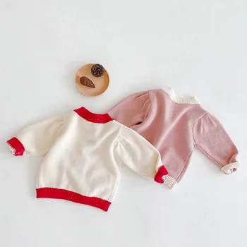 MILANCEL 2020 jesień nowa odzież dla chłopców z rękawach sweter dla małych dziewczynek przednia kieszeń dzieci dzianina dla małych dzieci swetry dla chłopców