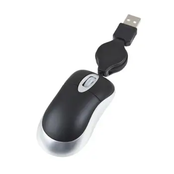 Mini USB chowany optyczne kółka czarna mysz do KOMPUTERA notebook Noteboo?k ZT