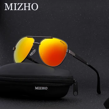 MIZHO nadmiernego oświetlenia punkty wizualna ochrona drewniane okulary mężczyźni spolaryzowane pilot wodoodporny olej luksusowe okulary unisex