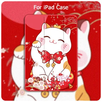 Miękkie kocie czerwony etui dla iPad magnes dla iPad Mini 5 4 3 Etui do ipada Air 2 Case Pro 2020 11