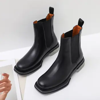 MORAZORA pełna natura skóra naturalna botki Damskie poślizgu na Chelsea boots damskie buty jesień zima buty 4 kolory rozmiar 42