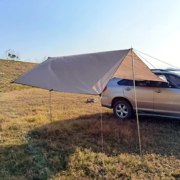 Motoryzacja Namiot Namiot Jest Wodoodporny Przenośny Odkryty Camping Namiot Samochód Cień Wiata Ogród Parasol Podróży Dach Deszcz Wiata