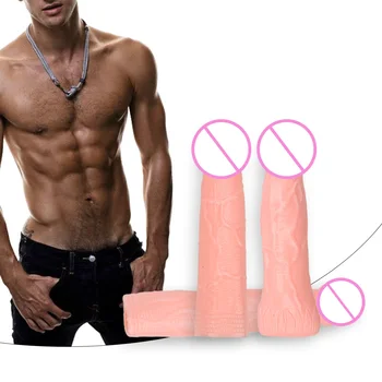 Mrugnięcia prezerwatywa wielokrotnego użytku wydrążony penis expander rękaw na powiększanie penisa prezerwatywy seks produkt dla mężczyzny penis rękaw