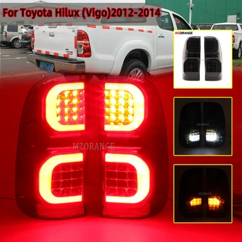 MZORANGE Smoke Led lampa tylna Toyota Hilux Vigo KUN26 SR SR5 Workmate 2012 - pickup tylne światło stop światła przeciwmgielne