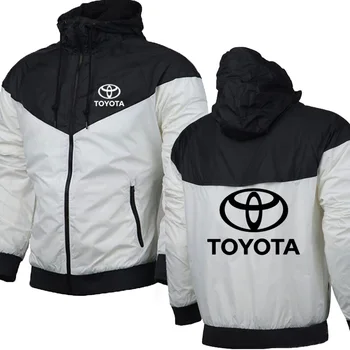 Męska bluza z kapturem Toyota Car Logo print Casual Hooded highquality sweatshirts Mens zipper Hoodies casual Clothing Sweatshirt