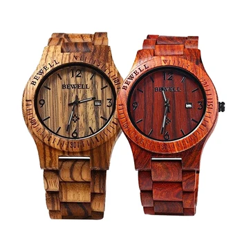 Męskie luksusowe naturalne Klon drewniane kwarcowy zegarek ręcznie dorywczo zegarek orologio donna