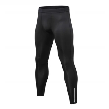 Męskie uciskowe spodnie odblaskowe nocne biegi rajstopy legginsy do biegania, siłownia, Sport, fitness szybkoschnące treningu jogi dna