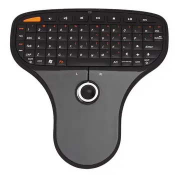 N5901 2.4 GHz Mini Wireless Keyboard and Remote Air Mouse Plastic Receiving miniaturowe odbiorniki z trackball+USB-odbiornik