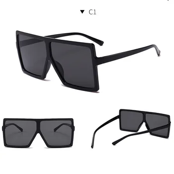 Na przewymiarowany okulary Kobiety 2020 luksusowe okulary mody klasyczny retro marki projektant damskie kwadratowe okulary De Sol UV400