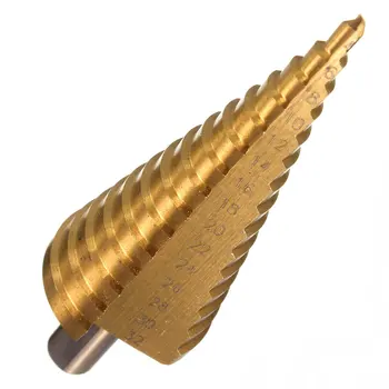 Najlepsza cena HSS drill Step drill stożkowy tytan do wiertarki śrubokręt 4-32mm