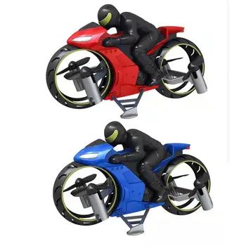 Najnowszy pilot zdalnego sterowania Motorcycle Stunt Drone Land And Air Dual Mode RC Motorcycle Quadcopter akumulator трюковые zabawki dla dzieci