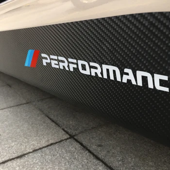 Naklejki dla BMW M Performance Emblem dla BMW F22 F23 F30 F32 F33 X5 F15 F85 E60 E61 boczna spódnica naklejki akcesoria