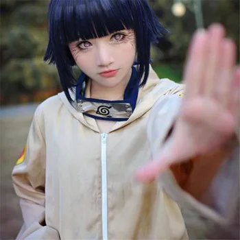 Naruto Хьюга Hinata kostiumy cosplay anime ubrania dziewczyny strój sportowy dla dzieci, dorosłych, kobiet, mężczyzn kostium Halloween strój topy spodnie
