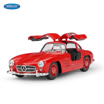 NASZYTYMI 1:24 Mercedes 300SL simulation alloy car model crafts decoration collection toy tools gift