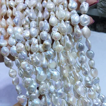Naturalne słodkowodne perły wysokiej jakości 36 cm perforowane luźne koraliki DIY panie naszyjnik bransoletka produkcja 9-10 mm