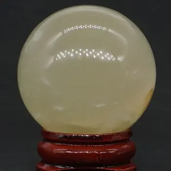 Naturalny afgański Jade balon naturalny mineralny kwarc zakres ręczny masaż kryształowej kuli uzdrowienie Feng Shui wystrój domu akcesoria 40 mm