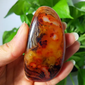 Naturalny jedwab Silk agat сардоникс agat palmowe kamienie, zabawki i drobne kamienie i kryształy, kryształy lecznicze