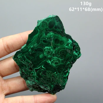 Naturalny zielony malachit polerowany próbkę minerału plasterek surowego kamienia kwarc kamienie i kryształy lecznicze Kryształ