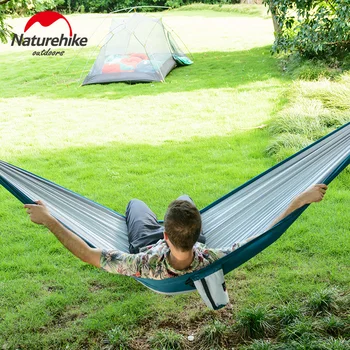 NatureHike nowy ultra lekki hamak odkryty camping polowanie hamak przenośny basen podróży podwójny osoba piesza wiszący namiot