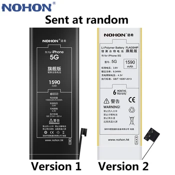 NOHON Battery For iPhone 5 5S 5C 8 iPhone5 iPhone8 iPhone5S wymiana baterii o dużej pojemności telefon Bateria darmowe narzędzia