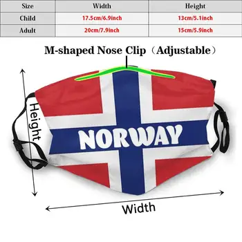 Norweski Flaga Z Nazwą Norwegii Dorosłych Dzieci Anty-Przeciwpyłowy Filtr Diy Maska Havocgirl Norwegia Norwegowie Norwegowie Skandynawia