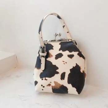 Nowa moda damska mini-torebka klip rocznika kobiece małe torebki śliczne casual torba na ramię mleko pasek
