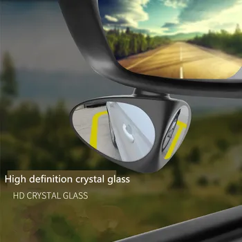 Nowa samochodowa lusterko ślepej plamy 360 stopni obrotowa regulowana wypukłe lusterko zewnętrzne Toyota corolla rav4 camry prius hilux avensis