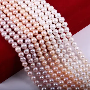 Nowe zawieszenia słodkowodne perły koraliki wysokiej jakości naturalne perły do tworzenia biżuterii DIY elegancki naszyjnik bransoletka akcesoria 14
