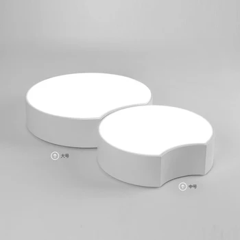 Nowoczesny powierzchowne lampa sufitowa LED panel White/Black do oświetlenia łazienki AC110-240V luminarias para