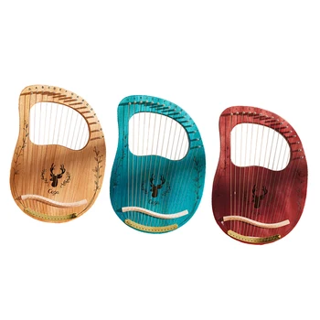 Nowy 16 strun mahoniu Turecka Harfa w/ bezpłatny klucz i torba zestaw одноплатный Harfa tuner narzędzie dorośli strunowe instrumenty muzyczne