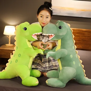 Nowy 45-90 cm ogromny kreskówka dinozaur pluszowe zabawki miękkie zwierzęta Smok poduszka miękkie Tyranozaur Rex lalki dzieci dziewczyny prezenty