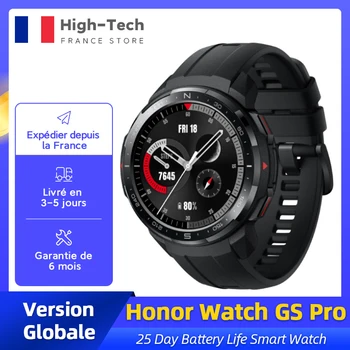 Nowy Honor Watch GS Pro Smart Watch wersja globalna MIL-STD-810G 25-dniowy żywotność baterii 24/7 monitor tętna SpO2 śledzenie snu