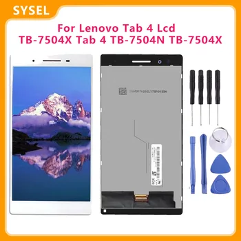 Nowy Lenovo Tab 4 TB-7504X Tab 4 TB-7504N TB-7504X wyświetlacz LCD ekran dotykowy digitizer panel szkło w komplecie +darmowe narzędzia