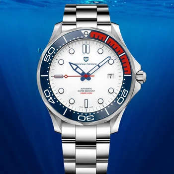Nowy projekt PAGANI 007 commander męskie mechaniczne zegarek luksusowej marki zegarek automatyczny mężczyzn 100 metrów wodoodporny zegarek Japonia NH35