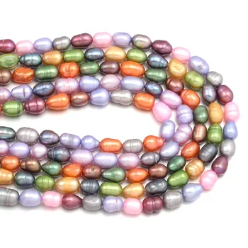 Nowy rysunek w kształcie litery Perłowy koralik naturalne słodkowodne barokowa perła dla naszyjnik bransoletka tworzenia biżuterii DIY akcesoria 5-6 mm