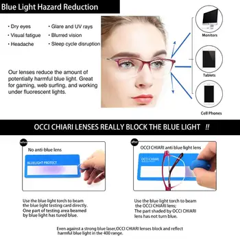 OCCI niebieskie światło blokujące okulary damskie kocie oczy okulary ramka anty niebieski promień okulary komputerowe gry okulary optyczne, okulary