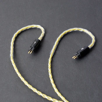 Okcsc 0 .78mm 2pin wymiana kabla słuchawki aktualizacja kabli w puszce drutu miedzianego ręcznie oplot kabla do Ue18 Jh13 16 Um3x TFZ KZ