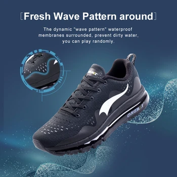 ONEMIX męskie buty sportowe buty do biegania amortyzacja powietrzną poduszkę oddychająca z dzianiny świeże netto basen, spacery, jogging męski sportowy