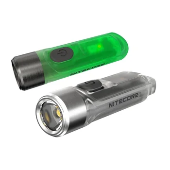 Oryginalny NITECORE TIKI GITD latarka LED 300 lm mini futurystyczny keychain Light USB akumulator świecący w ciemności wersja