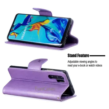P30 Pro Case on sFor Fundas Huawei P30 Pro case cover for Coque Huawei P 30 Pro case portfel pokrywa na zawiasach, skórzane etui do telefonów