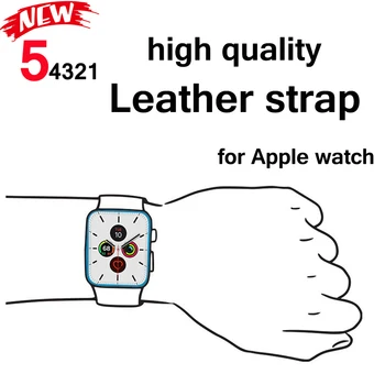 Pasek do Apple watch band 6 5 4 44 mm 40 mm wysokiej jakości skóra correa mc 3 2 42 mm 38 mm bransoletka akcesoria Apple watch