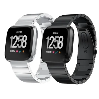 Pasek do zegarka Fitbit Versa/Versa 2/versa lite band bransoletka wymiana paska do zegarka ze stali nierdzewnej pasek naręczny inteligentne akcesoria