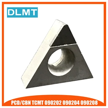 PCD/CBN TCMT090202 TCMT090204 TCMT090208 1 szt. Diamant Couteau Lame CNC Haute Durete de Tournage Tour Diamant Cutter Outils