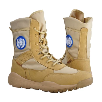 Piesze wycieczki buty męskie wysokiej jakości wojskowe skórzane buty Specjalne taktyczne desert bojowe męskie buty ulica buty botki