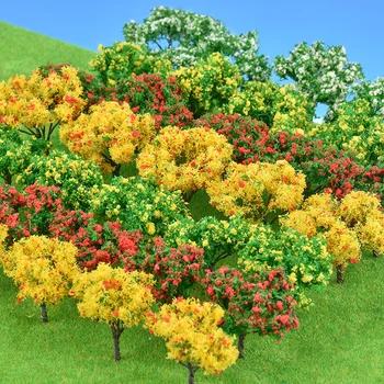 Plastikowe Miniaturowe Modele Redukcyjne Drzew Do Budowy Pociągów Kolej Ogród Układ Krajobraz Krajobraz Akcesoria Zabawki