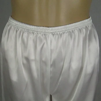 Plus zbyt duży rozmiar 3XL satyna jedwab elastyczny pas kobiety mężczyźni domowy sen dno krótkie spodnie piżama piżamy stałe seksowne figi