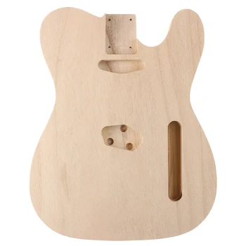 Polerowane niedokończony elektryczny, drewniana podłoga klon DIY Guitar Barrel Body gitara elektryczna Barrel Maple Color Fingerboard Set partii gitarowych