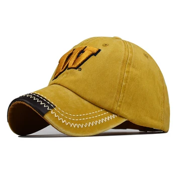 Pralka litera W, bawełniana czapka z daszkiem casual męskie kaczy język czapka damska gwint sto słońce z kapeluszem Młodzieżowa czapka 2020
